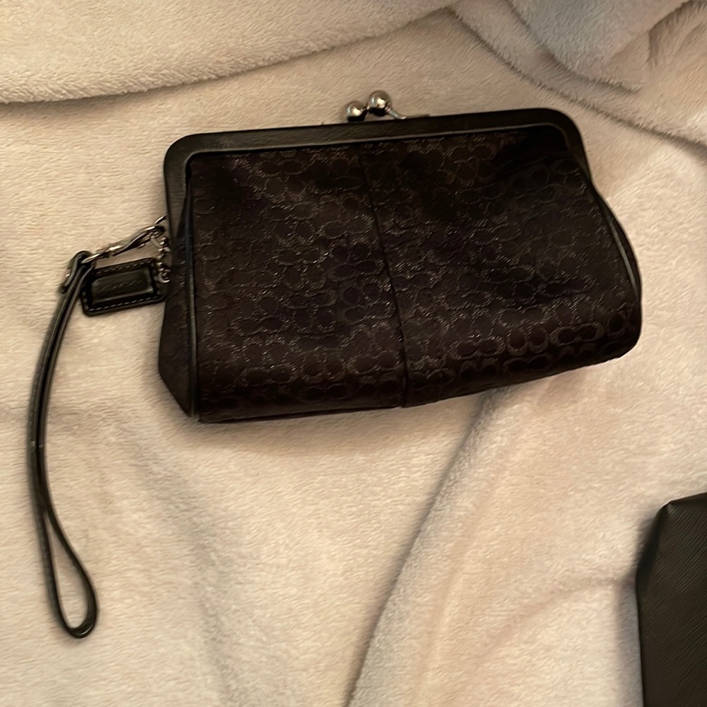 Coach wristlet bag new black